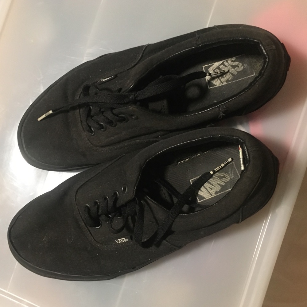 Black Canvas Vans